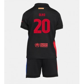 Barcelona Dani Olmo #20 Dětské Venkovní dres komplet 2024-25 Krátký Rukáv (+ trenýrky)